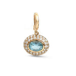 Aquamarine Diamond Pendant