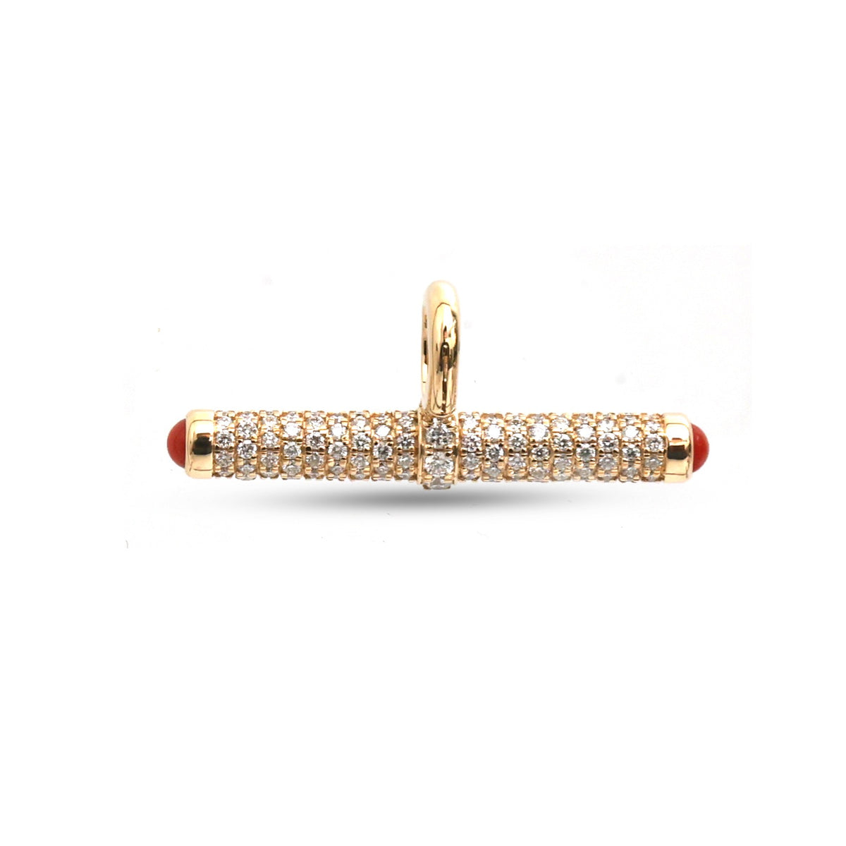 Diamond Coral Pendant