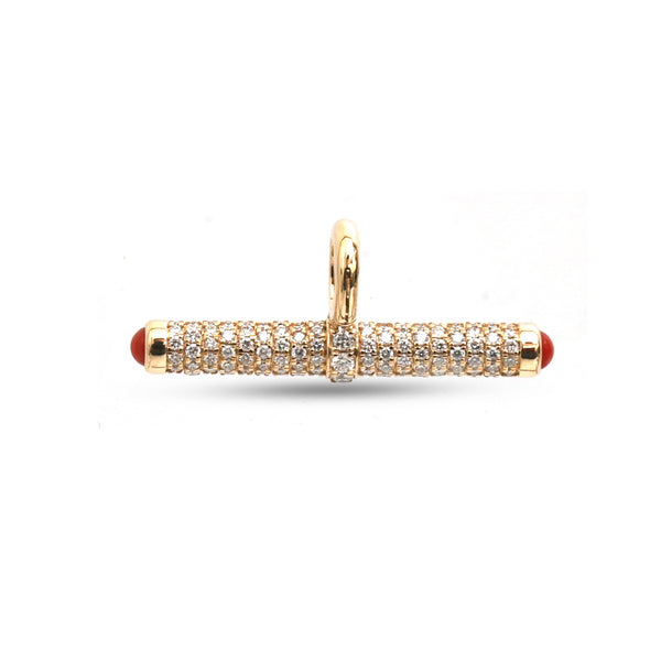 Diamond Coral Pendant