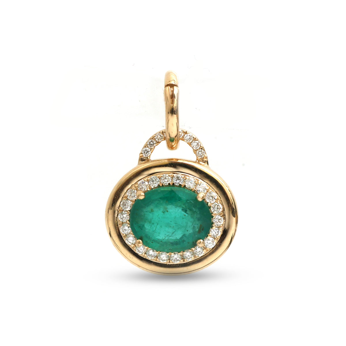 Emerald Diamond Pendant