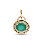 Emerald Diamond Pendant