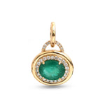 Emerald Diamond Pendant
