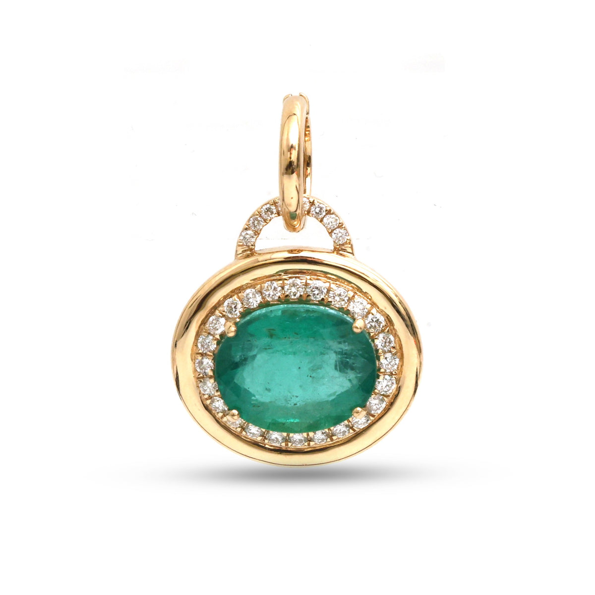 Emerald Diamond Pendant