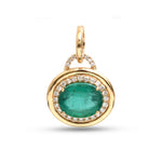 Emerald Diamond Pendant