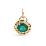 Emerald Diamond Pendant