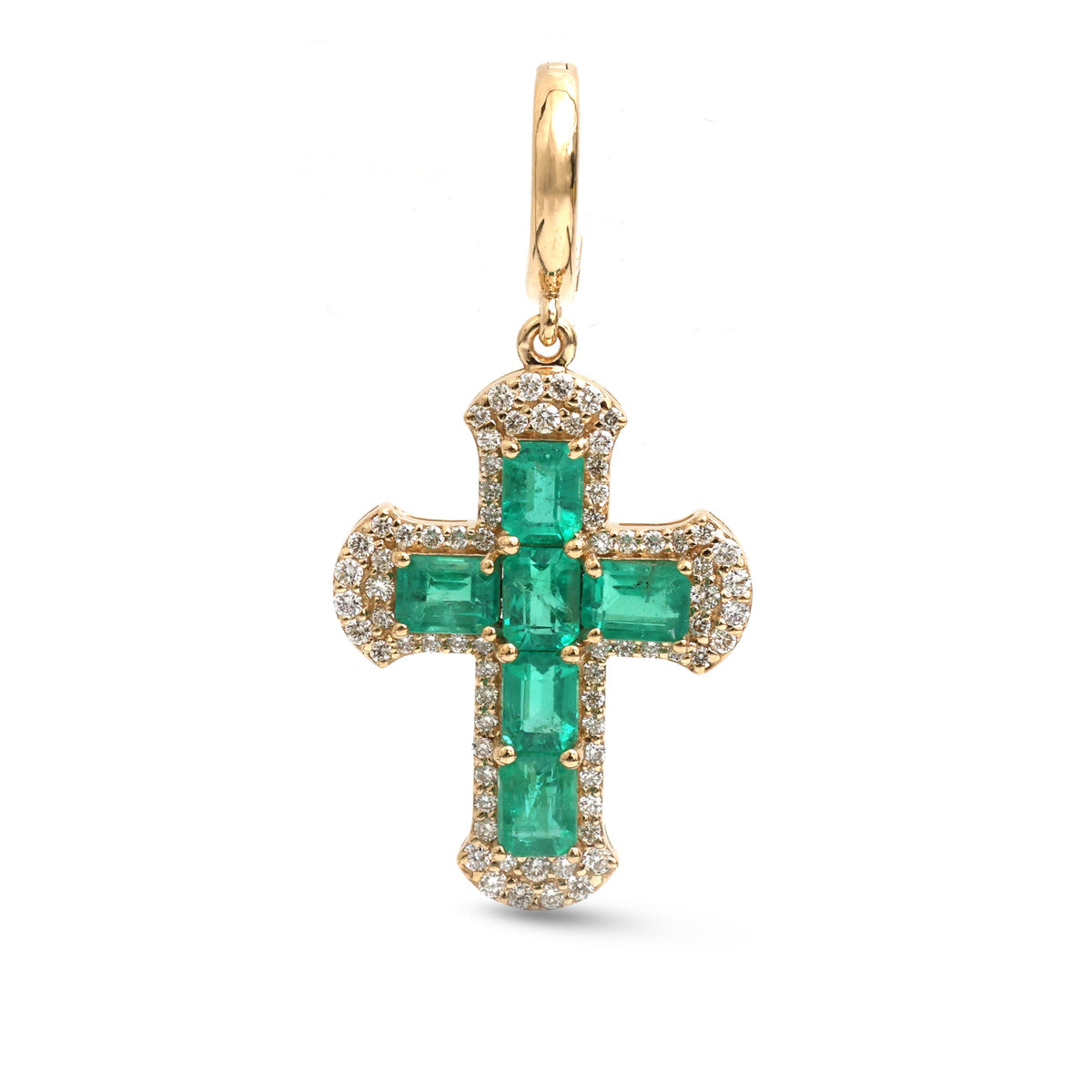 Emerald Diamond Pendant
