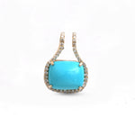Turquoise Diamond Pendant