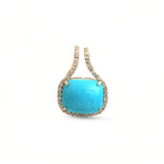 Turquoise Diamond Pendant