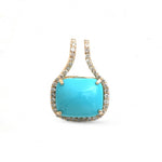 Turquoise Diamond Pendant