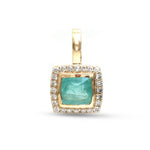Emerald Diamond Pendant