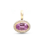 Kunzite Diamond Pendant