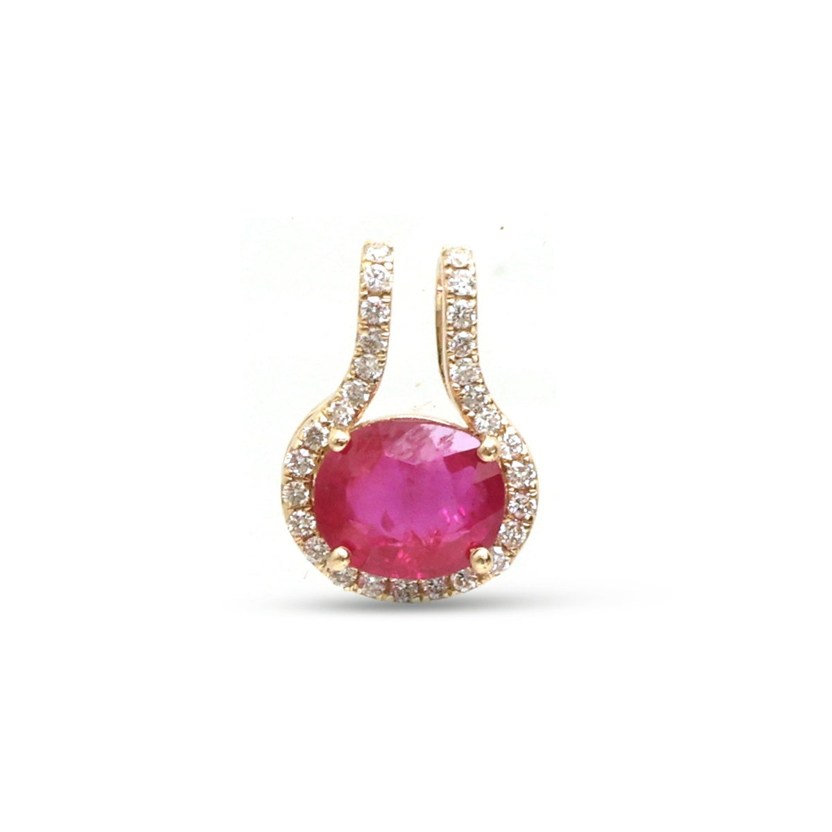 Ruby Diamond Pendant