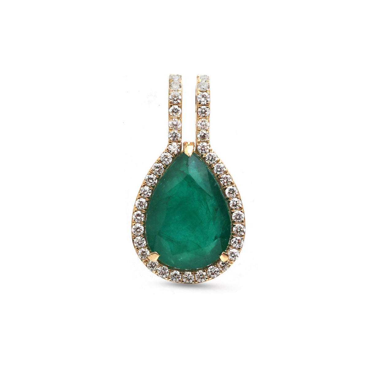 Emerald Diamond Pendant