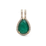 Emerald Diamond Pendant