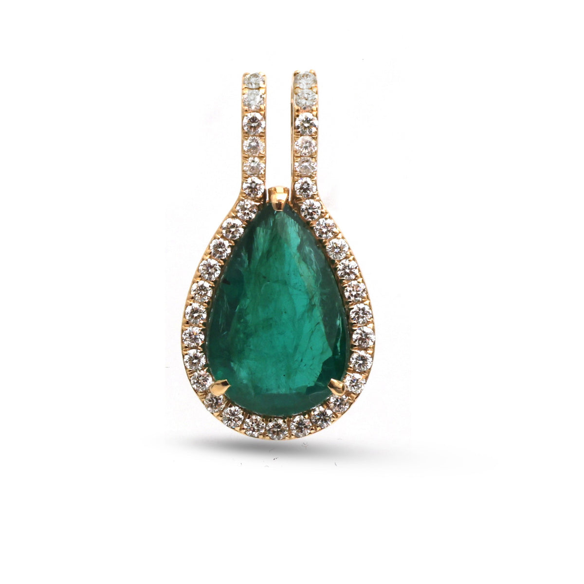 Emerald Diamond Pendant