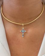 Aquamarine Diamond Pendant
