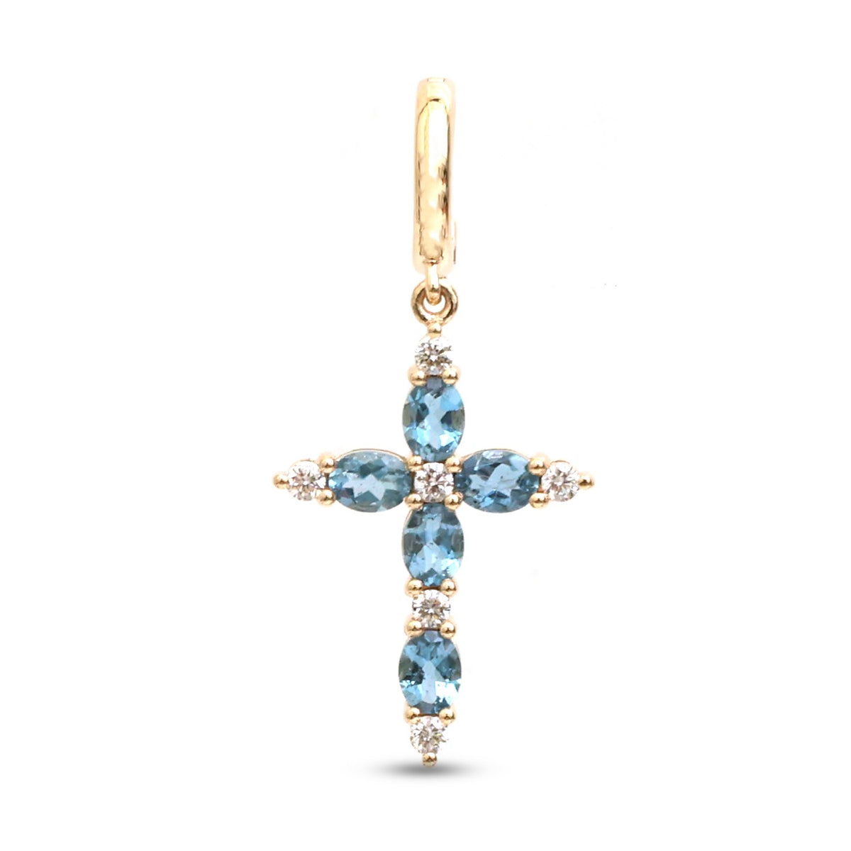 Aquamarine Diamond Pendant