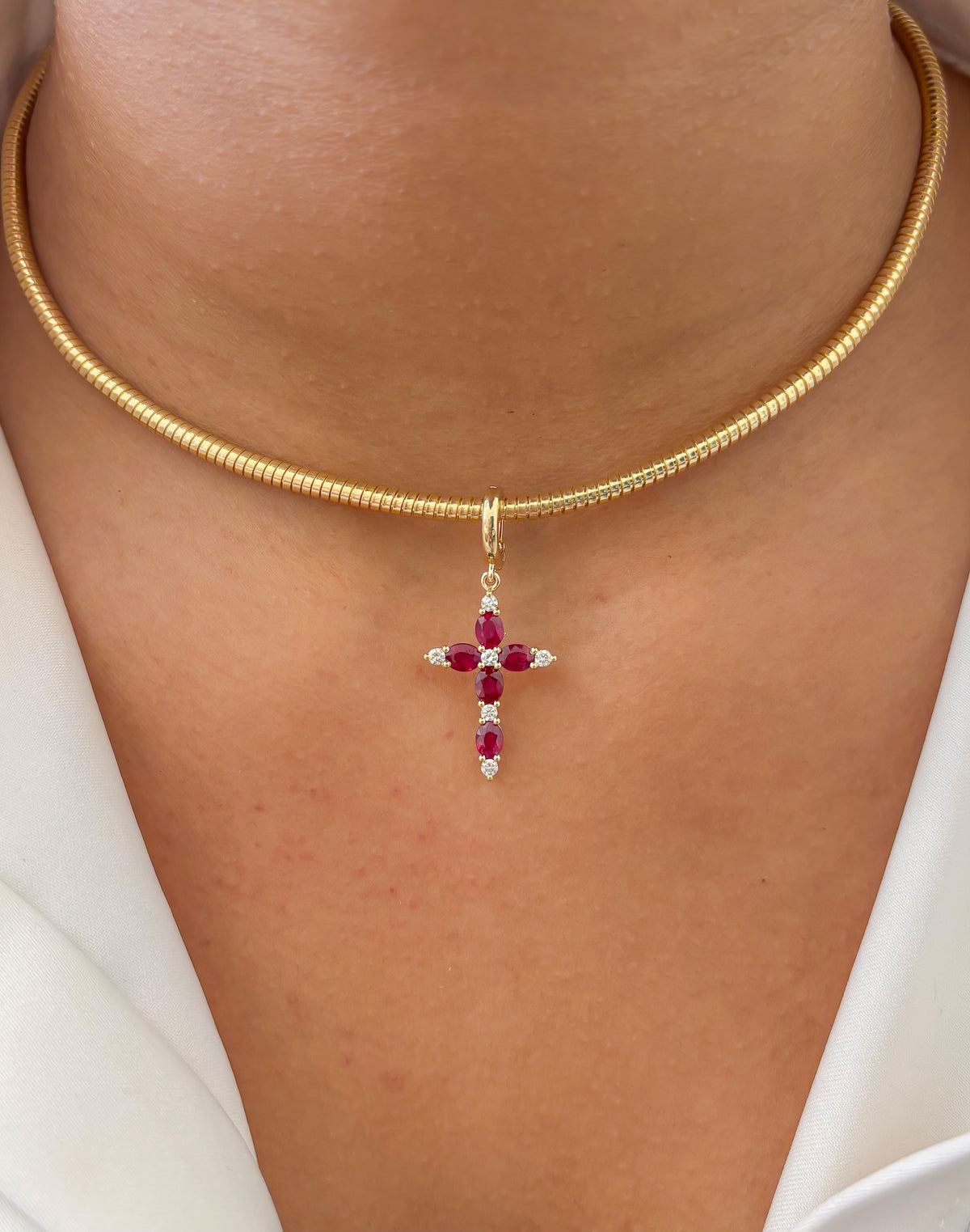 Ruby Diamond Pendant