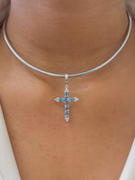 Aquamarine Diamond Pendant