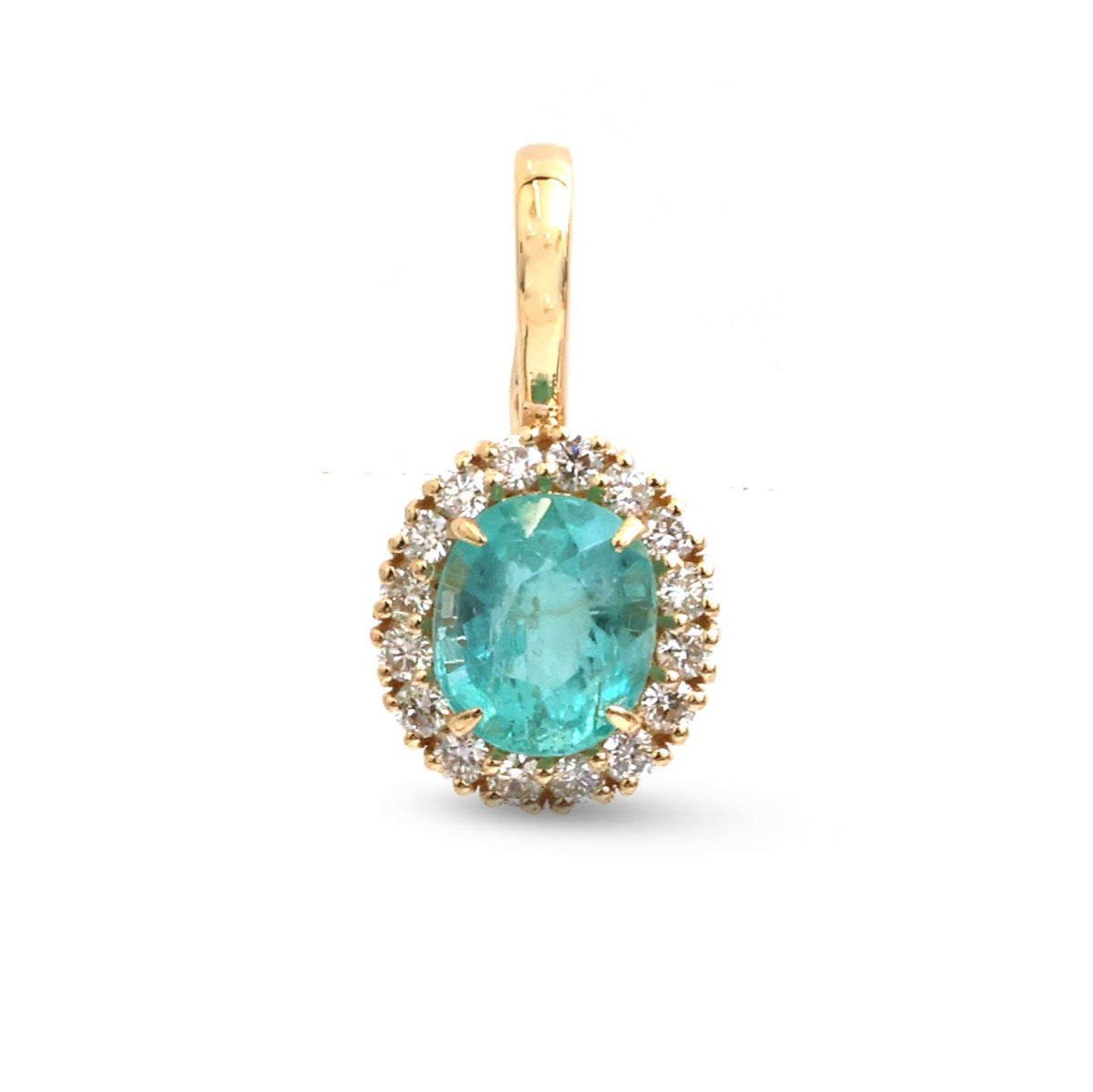 Emerald Diamond Pendant