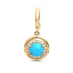 Turquoise Diamond Pendant