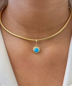Turquoise Diamond Pendant