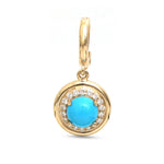 Turquoise Diamond Pendant