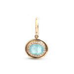 Paraiba Tourmaline Diamond Pendant