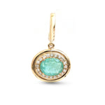 Paraiba Tourmaline Diamond Pendant