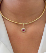 Ruby Diamond Pendant