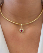 Ruby Diamond Pendant
