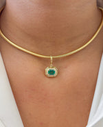 Emerald Diamond Pendant