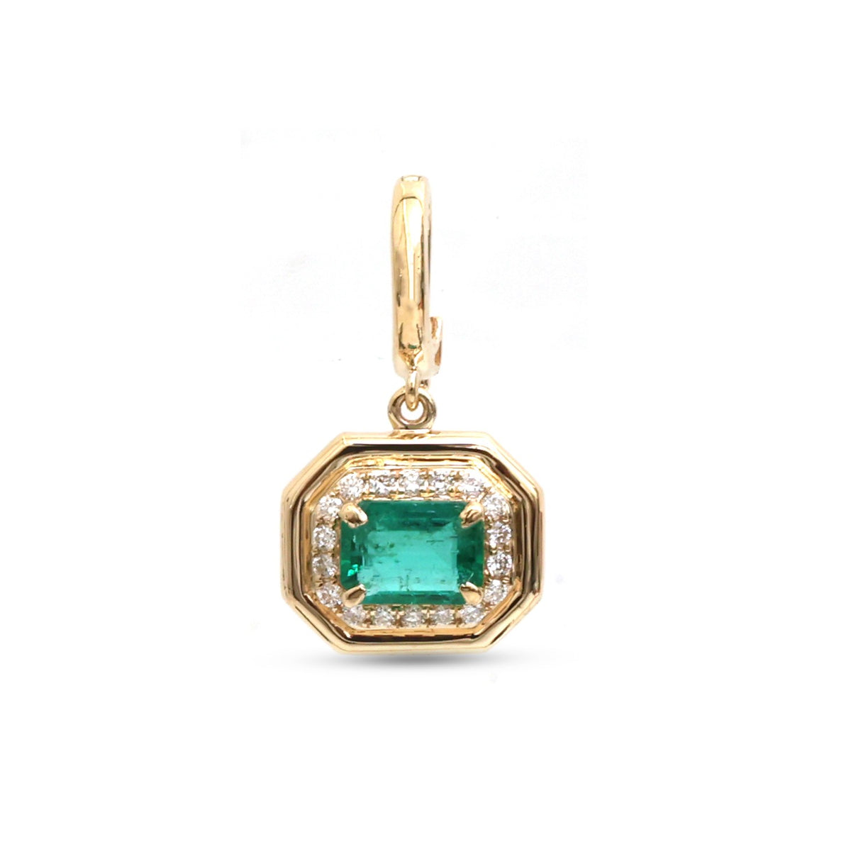 Emerald Diamond Pendant