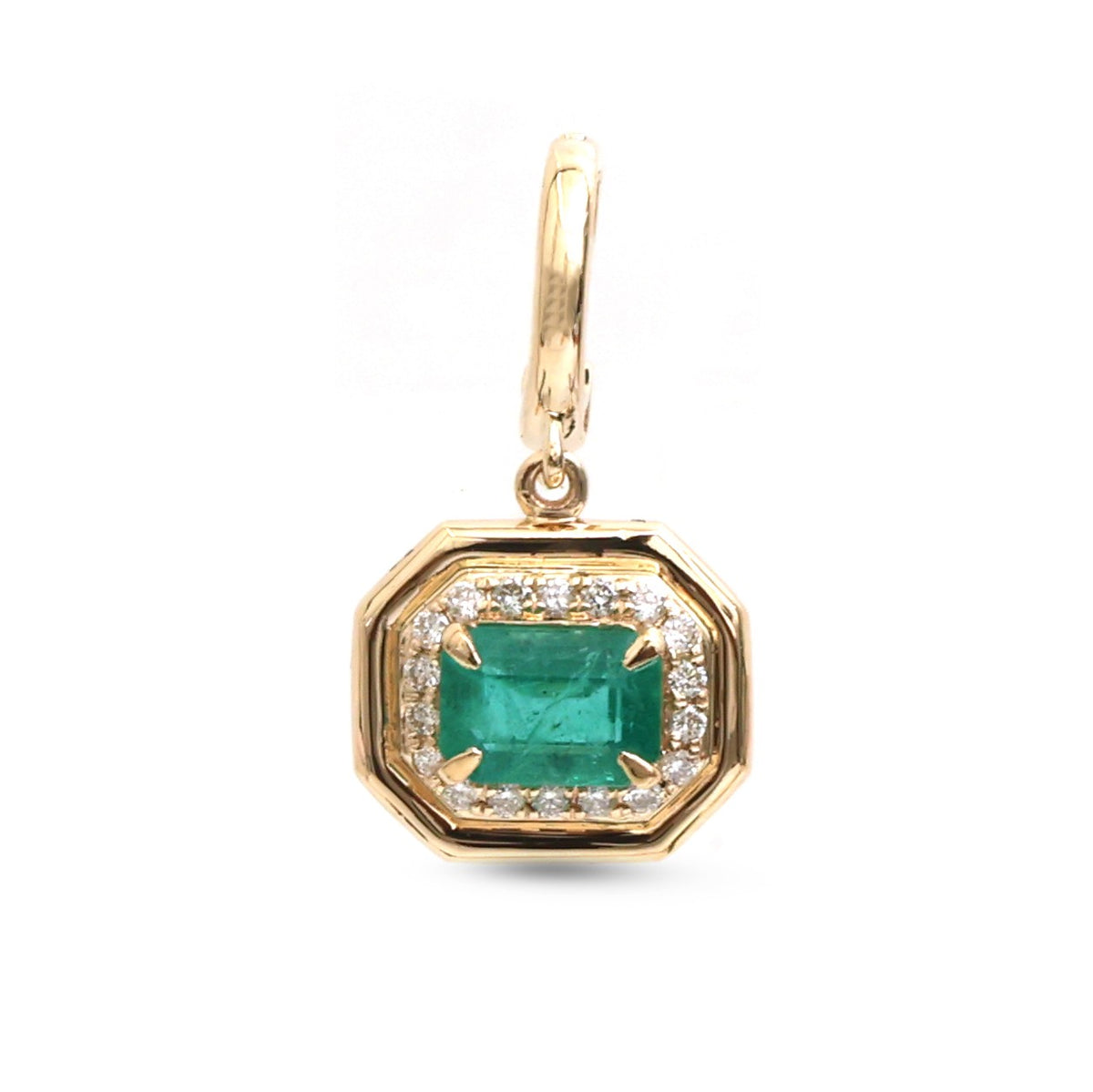 Emerald Diamond Pendant