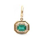 Emerald Diamond Pendant