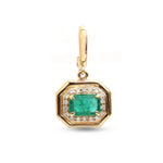 Emerald Diamond Pendant