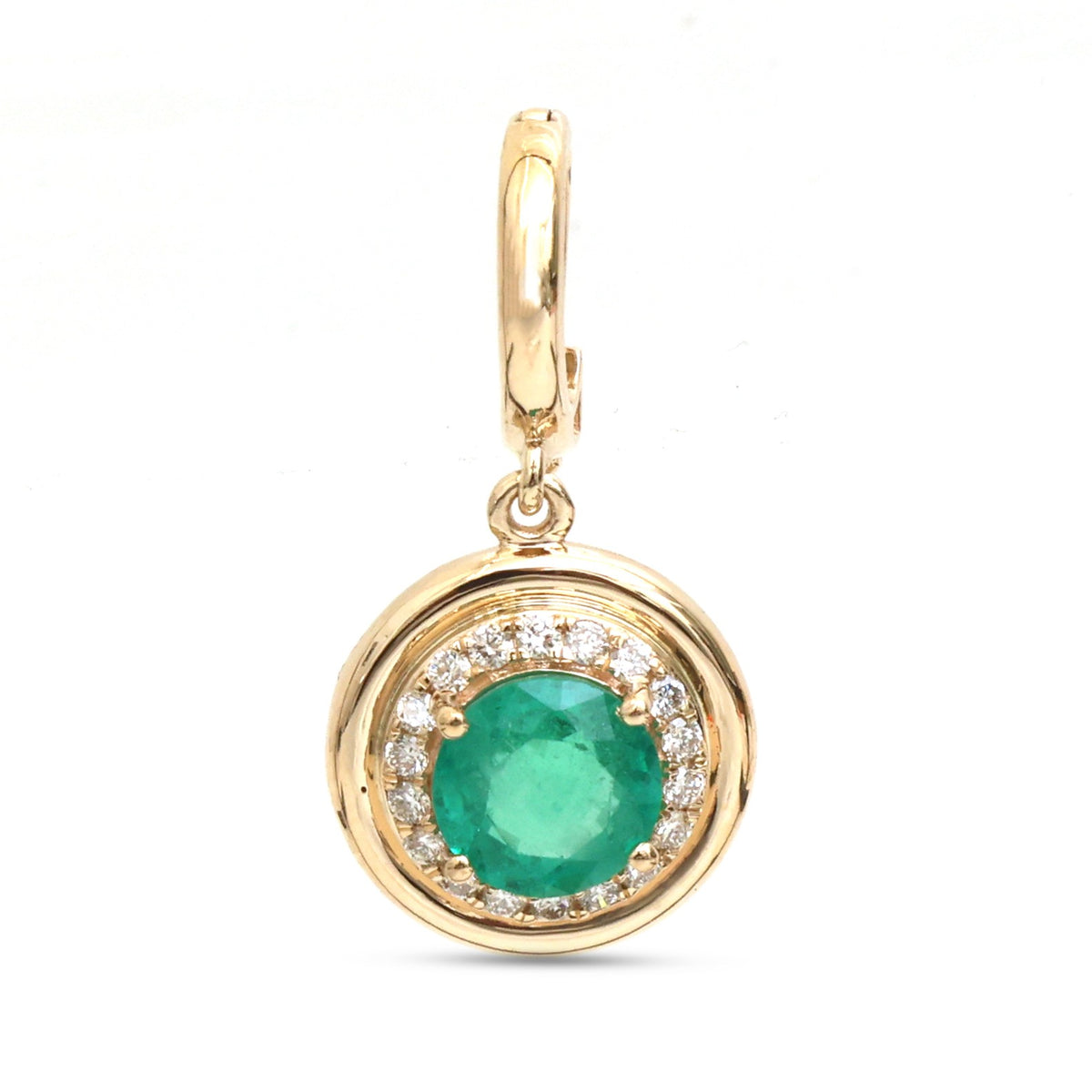 Emerald Diamond Pendant