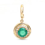 Emerald Diamond Pendant
