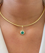 Emerald Diamond Pendant