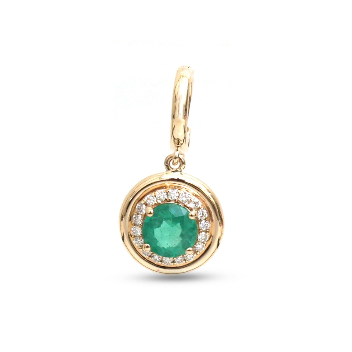 Emerald Diamond Pendant