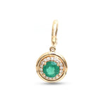 Emerald Diamond Pendant