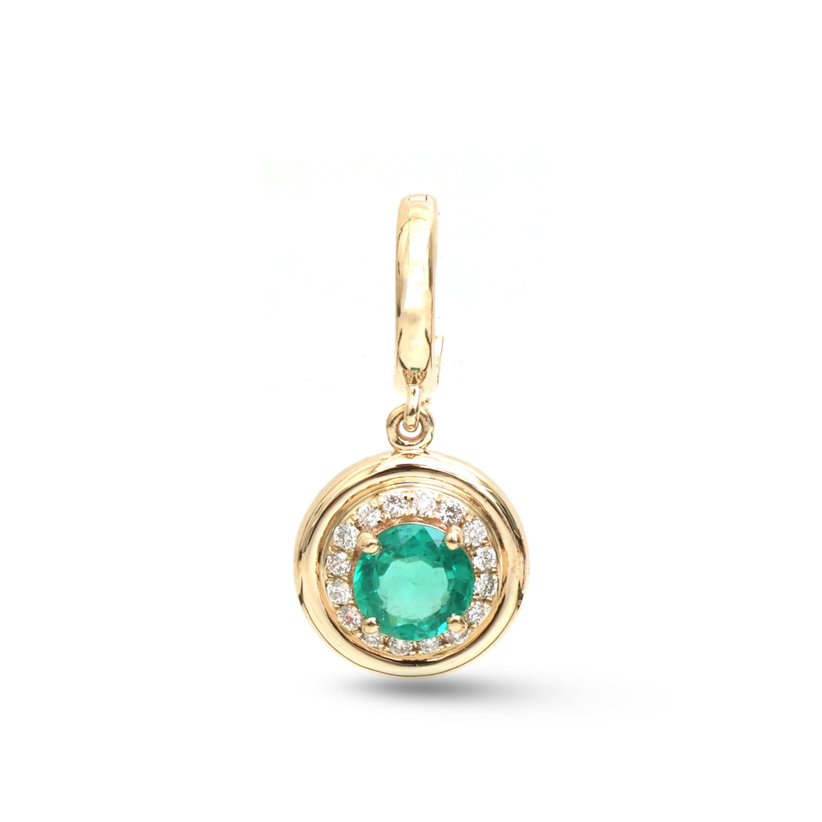 Emerald Diamond Pendant