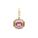 Pink Sapphire Diamond Pendant