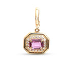 Pink Sapphire Diamond Pendant