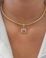 Pink - Diamond Pendant