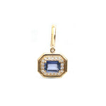 Blue Sapphire Diamond Pendant