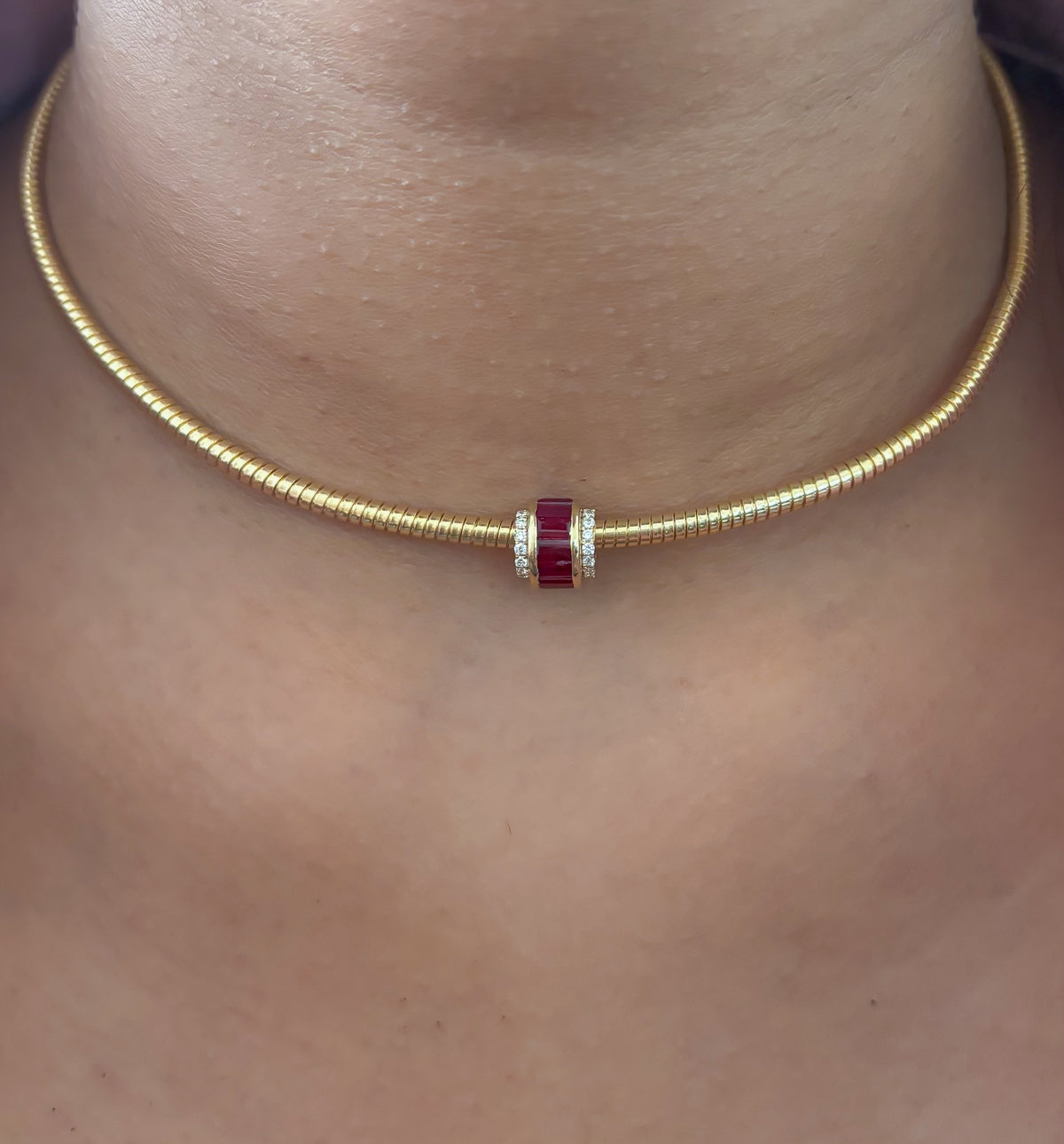 Ruby Diamond Pendant