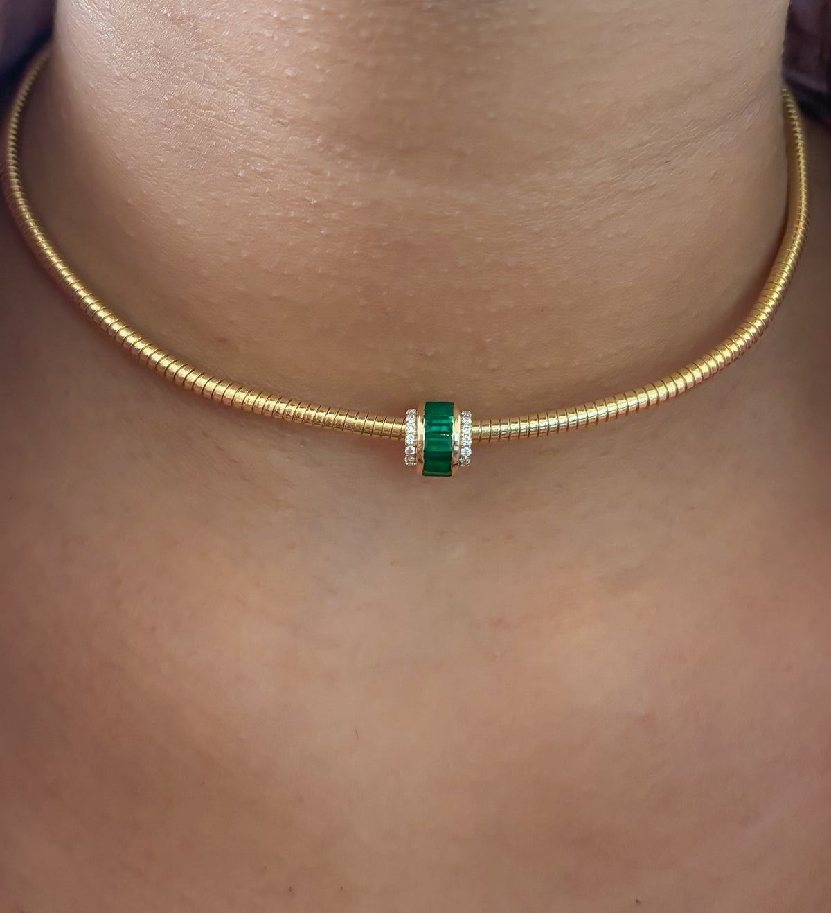 Emerald Diamond Pendant