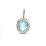 Paraiba Tourmaline Diamond Pendant