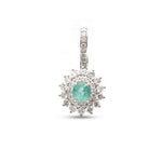 Diamond Paraiba Tourmaline Pendant